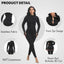 Jumpsuits for Women - Workout Ribbed Long Sleeve Front Zip Jumpsuits for Women - Workout Ribbed Long Sleeve Front Zip Sport Yoga Jumpsuit