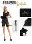 High Neck Shapewear Dress l Bodycon Maxi Dress with Built in Body Shaper 8 in 1 Sleeveless Summer Maxi Bodycon Lounge Dress with Zipper