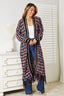 Fall Cardigan Angel Wings Full Size Multicolored Open Front Fringe Hem Cardigan