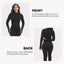 Jumpsuits for Women - Workout Ribbed Long Sleeve Front Zip Jumpsuits for Women - Workout Ribbed Long Sleeve Front Zip Sport Yoga Jumpsuit