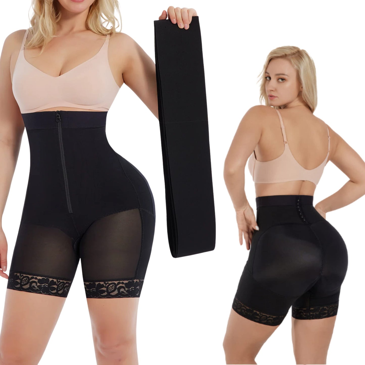 Butt Lifting Shapewear Shorts for Women - Removable Snatch Me Up Waist –  SOOSLICK