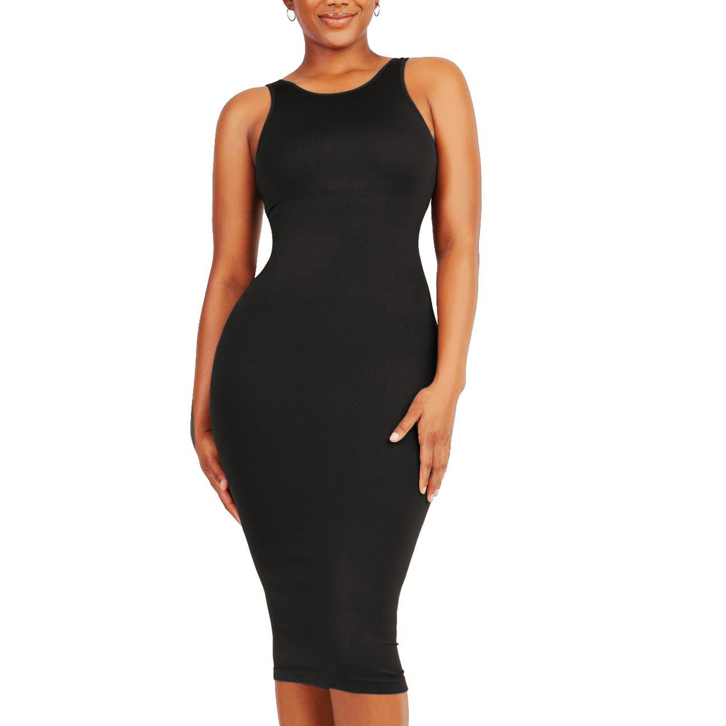 POTILI Shapewear Dress for Women Tummy Control Maxi Dress with Built in  Shapewear with Bra 8 in 1 Bodycon Shaper Dress Black, Redvn, Medium :  : Fashion