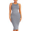 Dresses for Women 2024 Tummy Control Shapewear I Midi Sleeveless High Neck Sculpting Dress